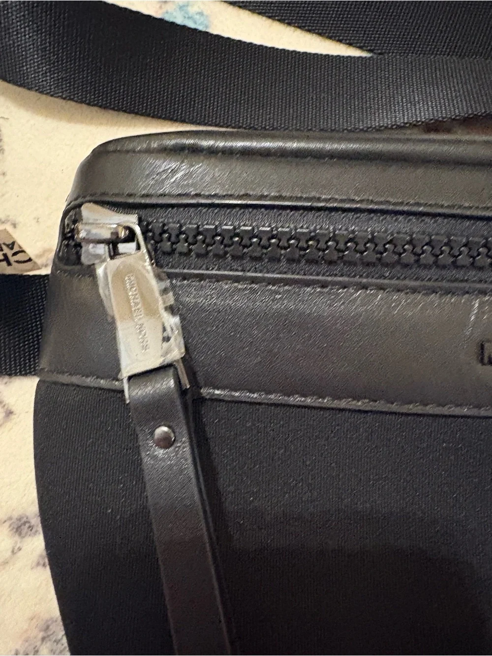 Michael Kors Black Belt Bag with Zip Pocket. New with Tags!